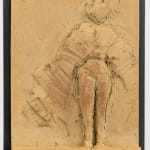 Figurative ceramic relief in 9 Greek Muses series by sculptor Emilio DiIorio