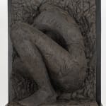 Ceramic relief in black clay in sculptor Emilio DiIorio's Women of Troy series.