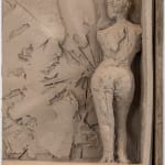 Figurative ceramic relief by sculptor Emilio DiIorio