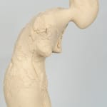 Fragmented figurative female torso in white ceramic. No. 3 in sculptor Emilio DiIorio's Sei donne series..