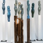 Ceramic figurative sculptures in the Egyptian series by sculptor Emilio DiIorio