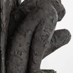 Ceramic relief in black clay in sculptor Emilio DiIorio's Women of Troy series.