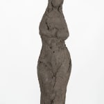 Standing abstract figurative ceramic sculpture by artist Emilio DiIorio