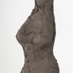 Standing abstract figurative ceramic sculpture by artist Emilio DiIorio