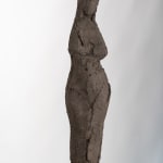 Standing abstract figurative ceramic sculpture by artist Emilio DiIorio