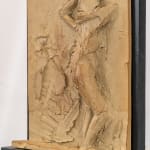 Figurative ceramic relief in 9 Greek Muses series by sculptor Emilio DiIorio