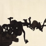 Artist Wang Chuan's ink art practice in 1997