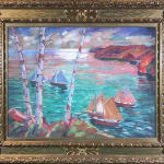 Jonas Lie, Sailing (Sailboats in a Harbor)
