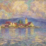 Willy Schlobach, A view of Wasserburg on the Lake Constance , ca. 1920