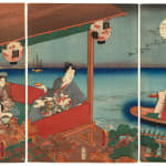 Utagawa Kunisada (1786–1865), Autumn Section (Aki no bu), from the series Modern Views of the Four Seasons (Tosei shiki no...