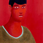Nicolas Party, Untitled, Red Portrait, 2017