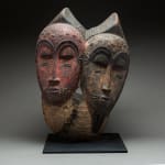 Baule Bicephalous Wooden Mask, 20th Century CE