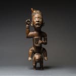Kongo Wooden Nkisi Sculpture of a Rider, 20th Century CE