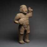 Basalt Sculpture Of Standing Warrior, 500 CE - 1000 CE