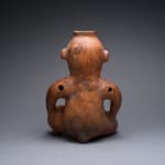 Polychrome Kneeling Male Sculpture, 500 CE - 800 CE