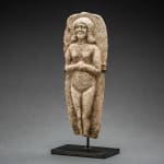 Old Babylonian Clay Moulded Plaque of a Standing Deity, 2000 BCE - 1700 BCE