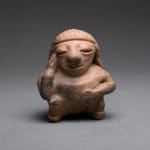 Sinu Region Rattle in the Form of a Squatting Woman, 500 CE - 1000 CE