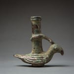 Bactria-Margiana copper-alloy vessel in the shape of a bird, 1500 BCE - 1000 BCE