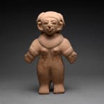 Jama Coaque Terracotta Sculpture of a Standing Woman, 200 BCE - 600 CE