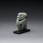Atlantic Watershed Jade Pendant of a Monkey Eating a Fruit, 100 CE - 500 CE