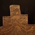 Assyrian Glazed Brick Tile Depicting a Mythological Creature, 900 BCE - 700 BCE
