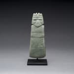 Guanacaste-Nicoya Jade-Like Figure-Celt Pendant, 300 BCE - 500 CE