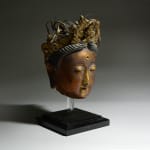 Gilt Stucco Head of Kuan-Yin, 960 CE - 1644 CE