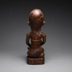Yombe Wooden Pfemba Sculpture of a Mother and Child, 20th Century CE