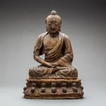 Ming Wooden Seated Buddha, c. 1450 to 1650 CE