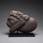 Basalt Stone Head, 300 CE - 600 CE