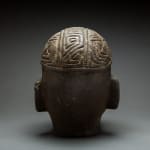 Green Stone Trophy Head, 100 CE - 500 CE