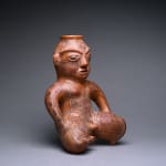 Polychrome Kneeling Male Sculpture, 500 CE - 800 CE