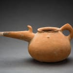 Terracotta Spouted Spherical Jug, 1200 BCE - 700 BCE