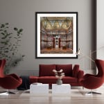 Mario Basner, Morgan Library I, Classic Black Frame, White Liner