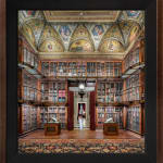 Mario Basner, Morgan Library I, Classic Black Frame, White Liner