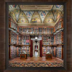 Mario Basner, Morgan Library I, Classic Black Frame, White Liner