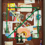 Vik Muniz, Letter Rack Hong Kong (Brown) (Handmade), 2019