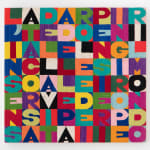 Alighiero Boetti, Senza Titolo (Giordano è Stato Battezzato è Sera Piove…), 1992