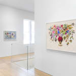 Jane Hammond, French Sang de Boeuf and Gilt Bronze Centerpiece with Camellia, Crimson Topaz and Pokeberries, 2025