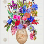 Jane Hammond, Egyptian Vase with Sow Thistle, Amethyst Deceiver and Himalayan Balsam, 2025