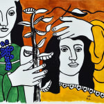 Fernand Léger, Deux Têtes de Femmes avec une Fleur, 1949