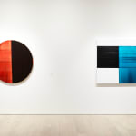 Callum Innes, Untitled Lamp Black / Titanium White, 2024