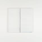 Callum Innes, Untitled Lamp Black / Titanium White, 2024