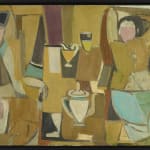 Janice Biala, Nature Morte Rose, Rouge et Noire, 1977