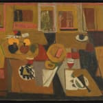 Janice Biala, Nature Morte Rose, Rouge et Noire, 1977
