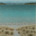 Richard Wastell, My happiness. Green-gold algae painting, 2024