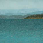 Richard Wastell, My happiness. Green-gold algae painting, 2024