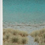 Richard Wastell, My happiness. Green-gold algae painting, 2024