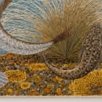 Richard Wastell, My happiness. Green-gold algae painting, 2024