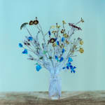 Brendan Barry, California poppy, cornflower, Queen Anne’s lace and red campion 3, 2020